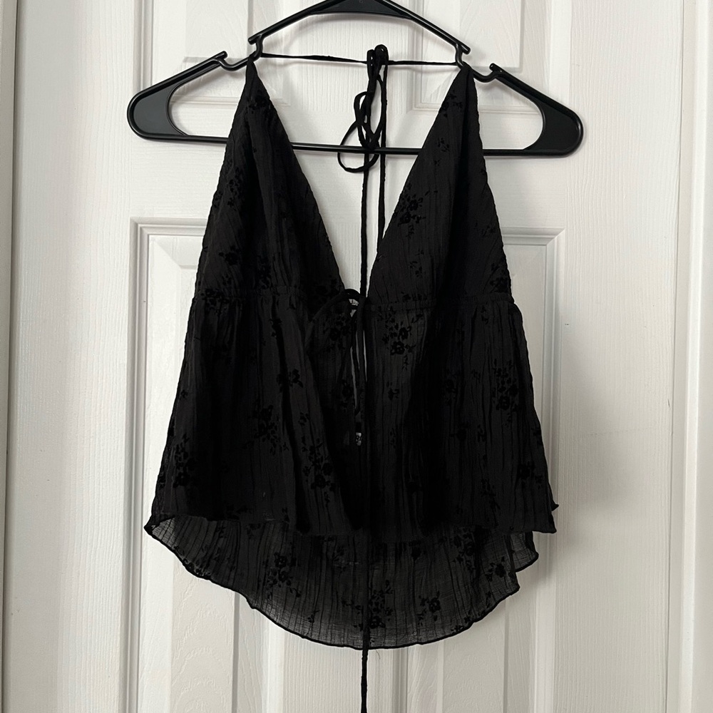 Princess Polly Black Floral Camisole